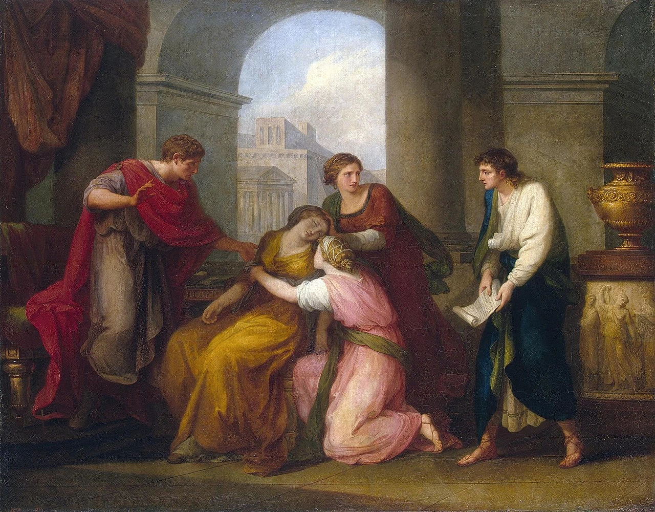 Angelika Kauffmann - 211, Virgilio legge l'Eneide ad Augusto e Ottavia, Hermitage Museum, San Pietroburgo